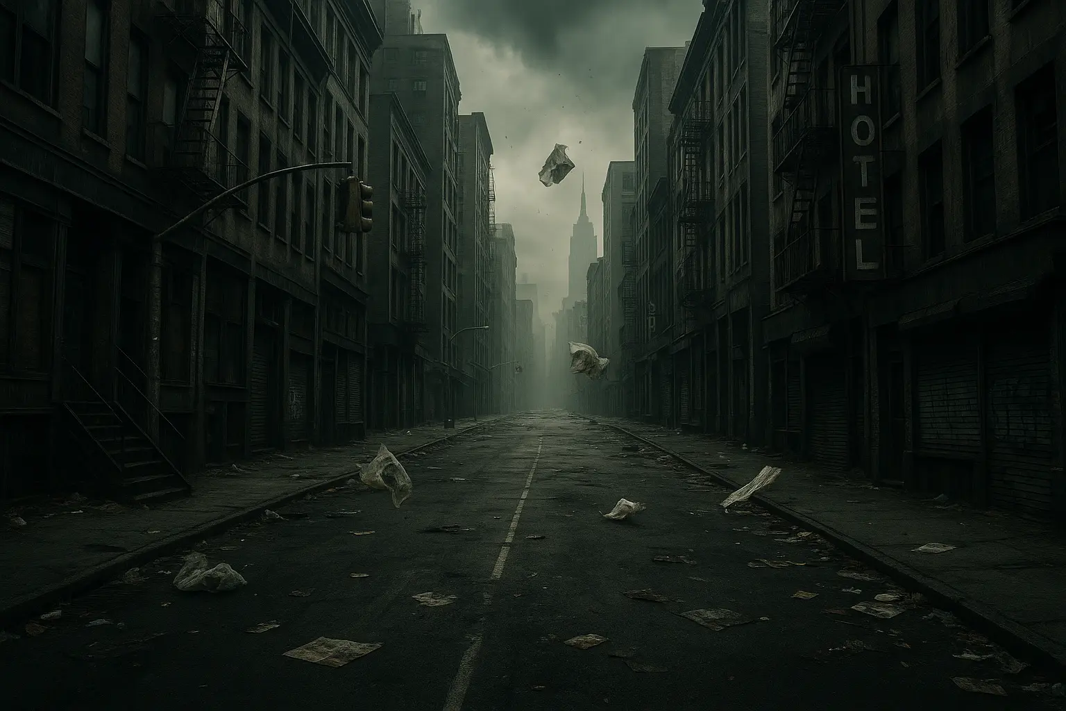 Empty NYC Street